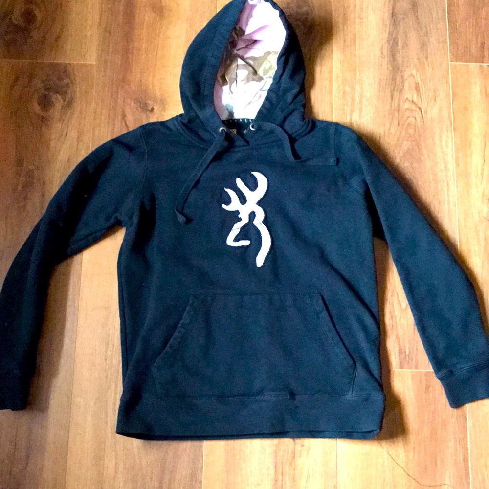 Women’s Browning hoodie with pink camo